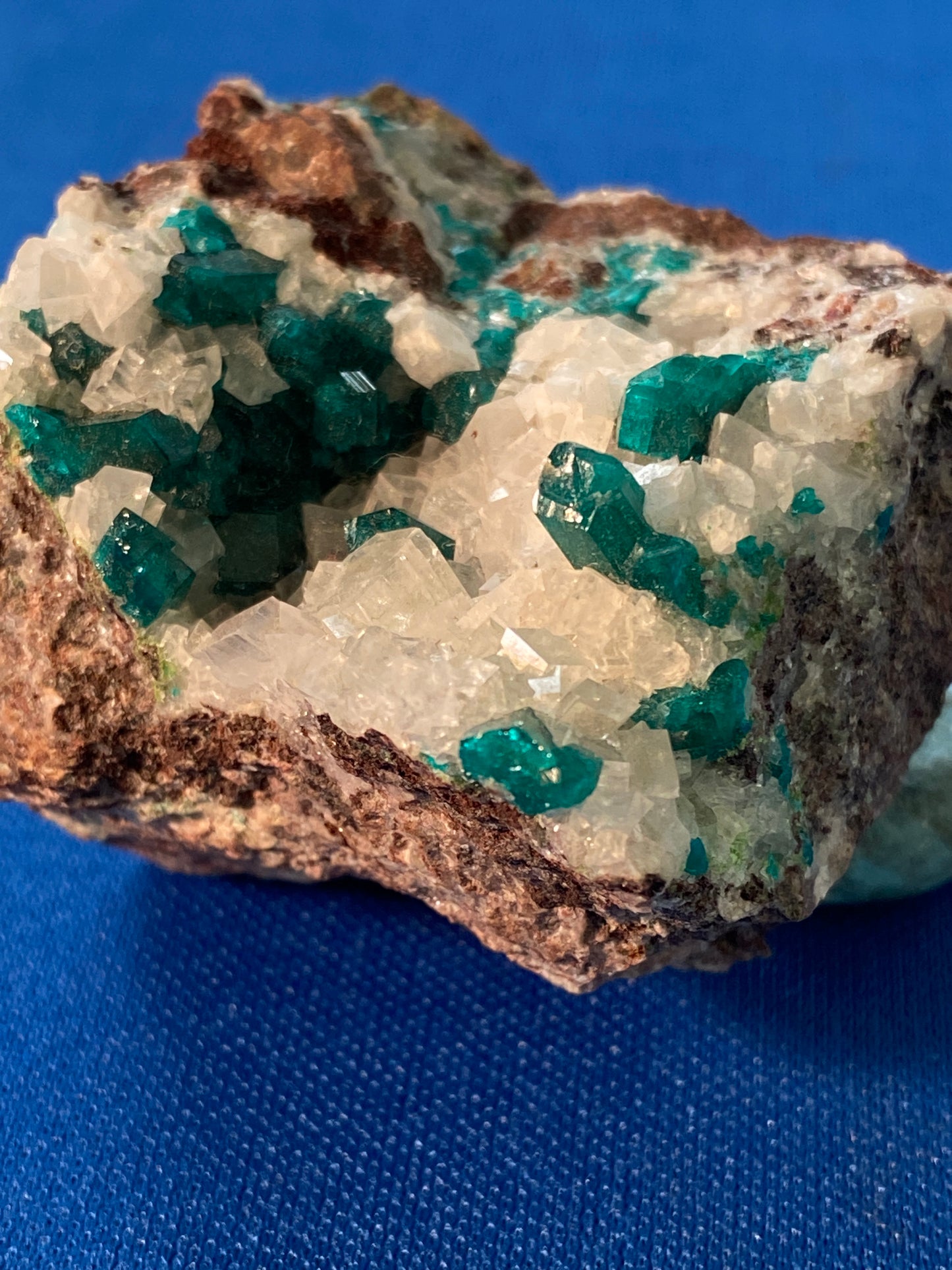 Dioptase, Tsumeb, Namibia (Ex Prosper J. Williams)