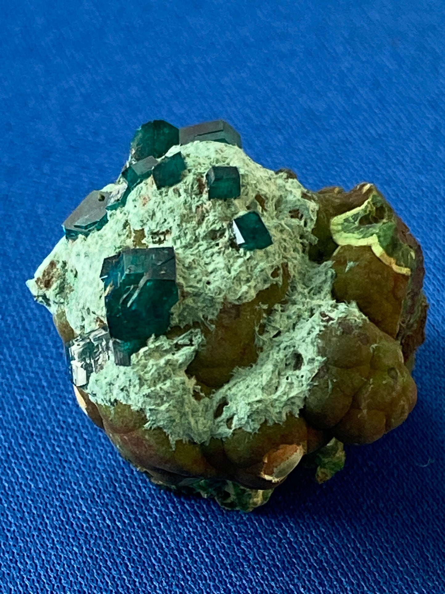 Dioptase, Tsumeb, Namibia (Ex Prosper J. Williams)