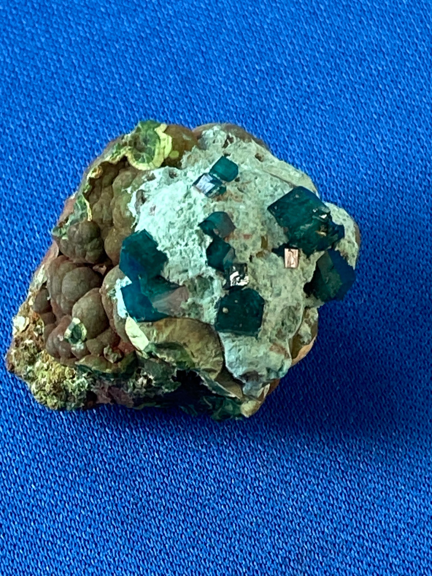 Dioptase, Tsumeb, Namibia (Ex Prosper J. Williams)