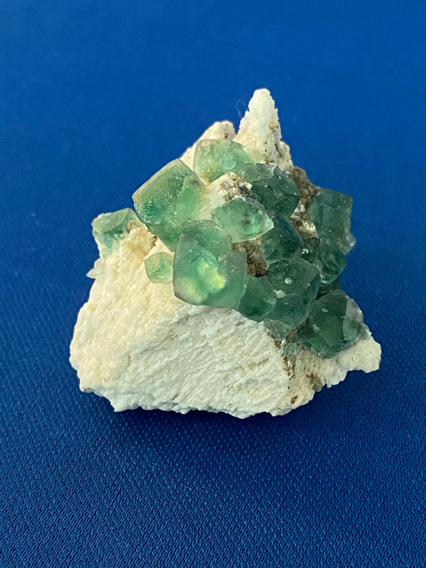Fluorite on Microcline, Erongo, Namibia