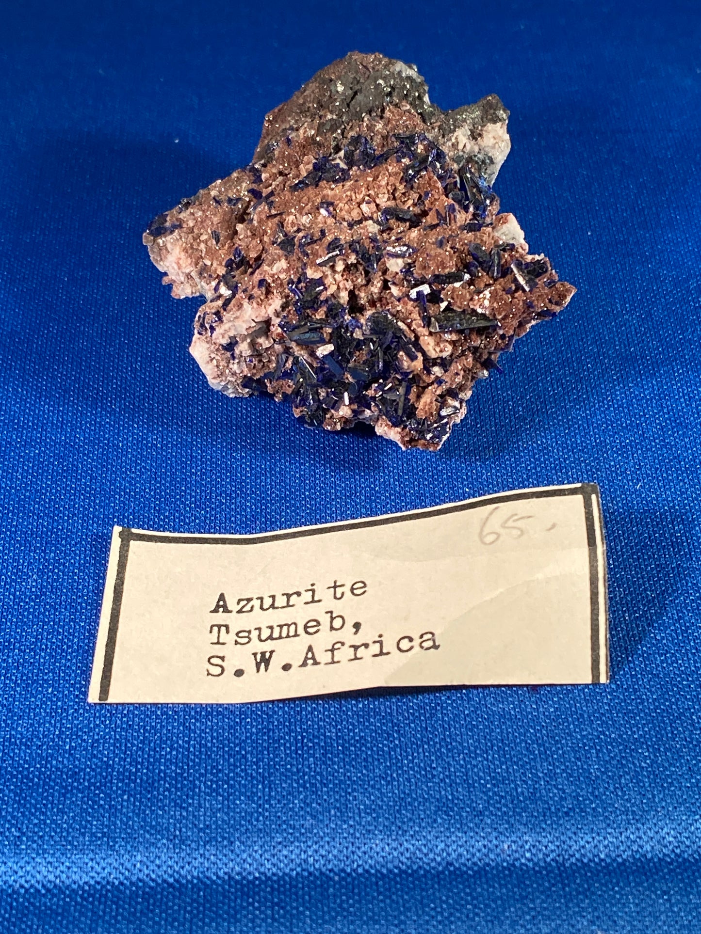 Azurite, Tsumeb, Namibia (Ex Prosper J. Williams)