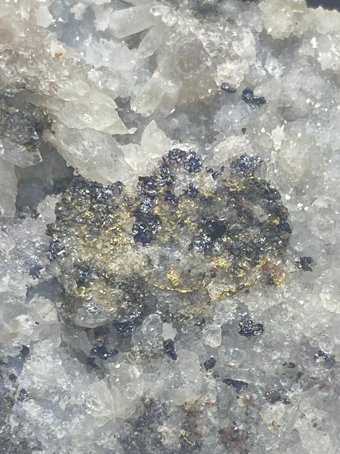 Miargyrite & Gold on Quartz, McLaughlin (Manhattan) Mine, Napa County, California, USA