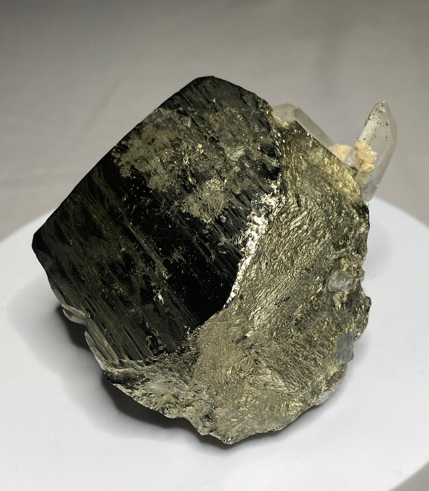 Pyrite with Quartz, Spruce Claims, King County, Washington, USA