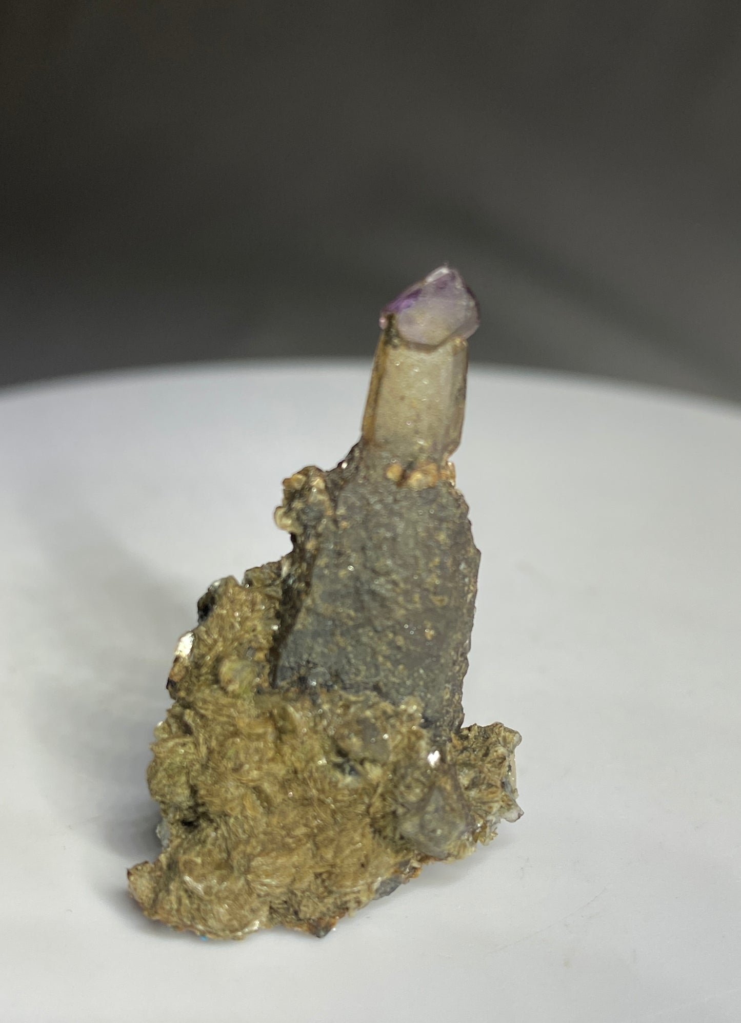 Reverse-sceptered Ametrine, Rock Rush Pocket, Mount Odin, Revelstoke, British Columbia, Canada