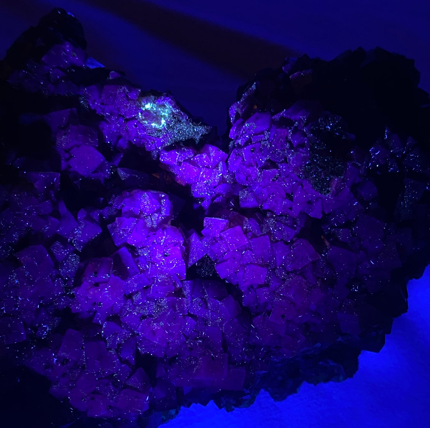 Fluorite, Roland Mine (Gluckauf Mine), Stulln, Bavaria, Germany