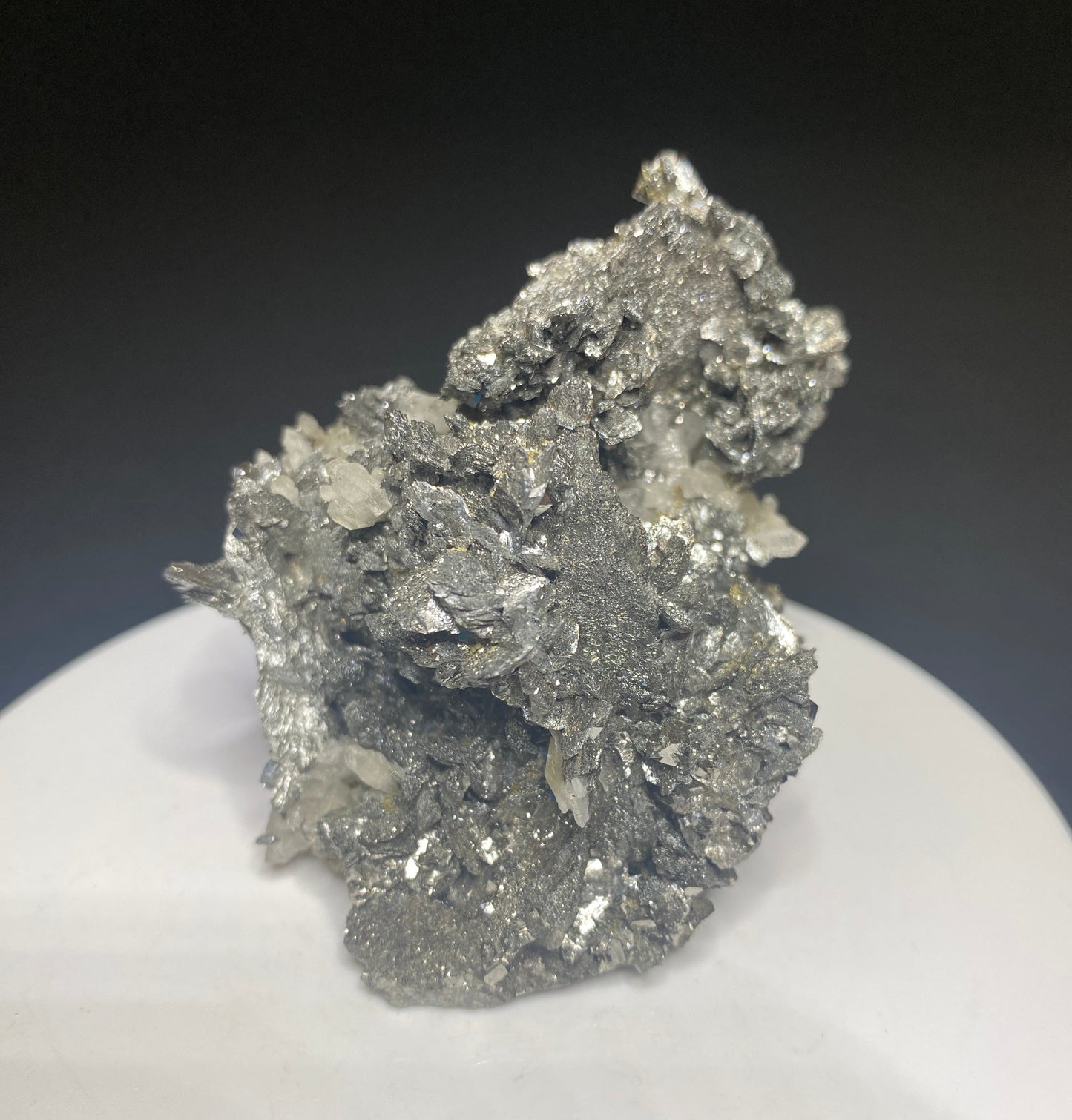 Lollingite with Quartz, Chifeng, Inner Mongolia, China