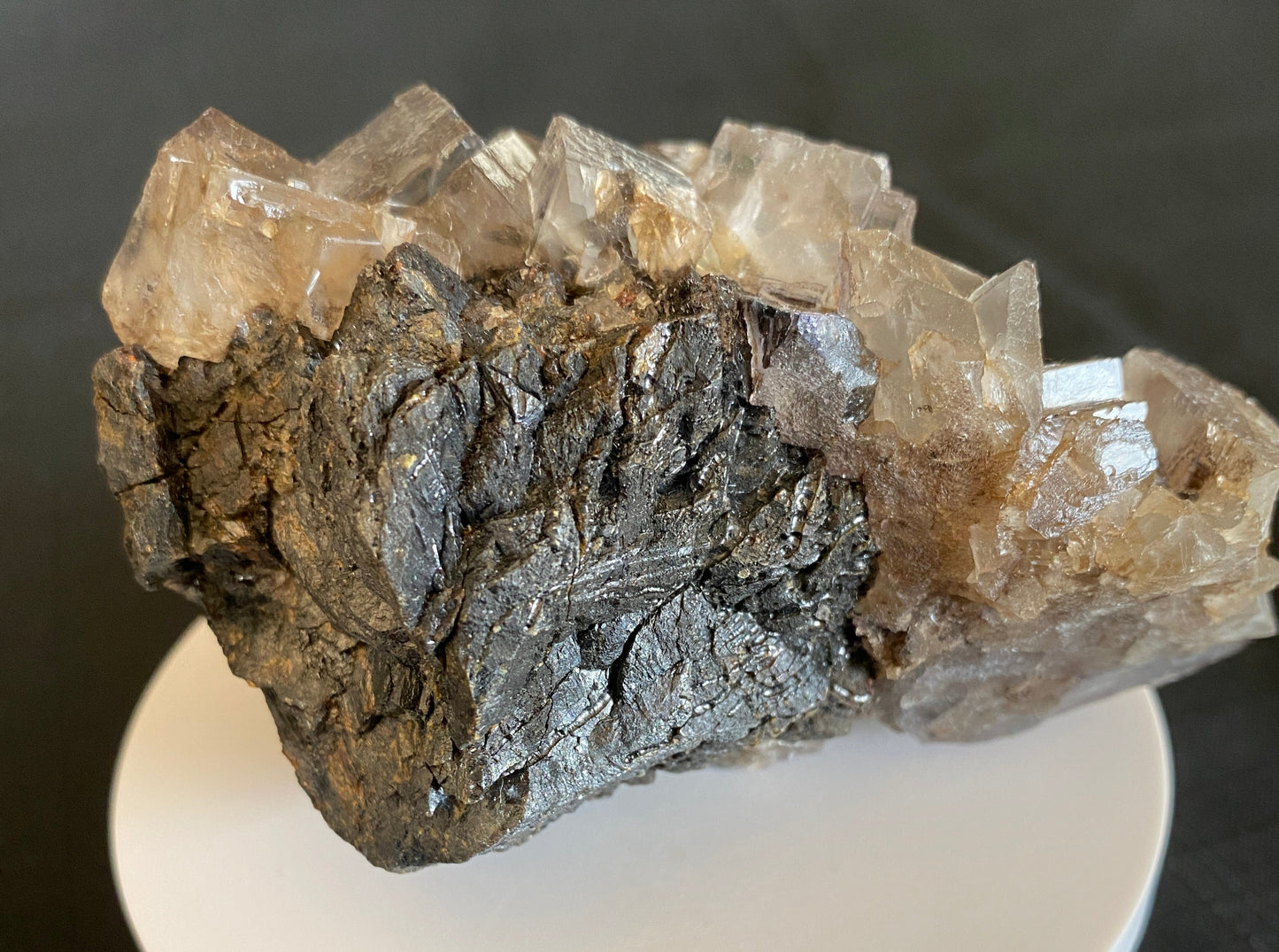 Fluorite on Sphalerite, Cave-in-Rock district, Hardin County, Illinois