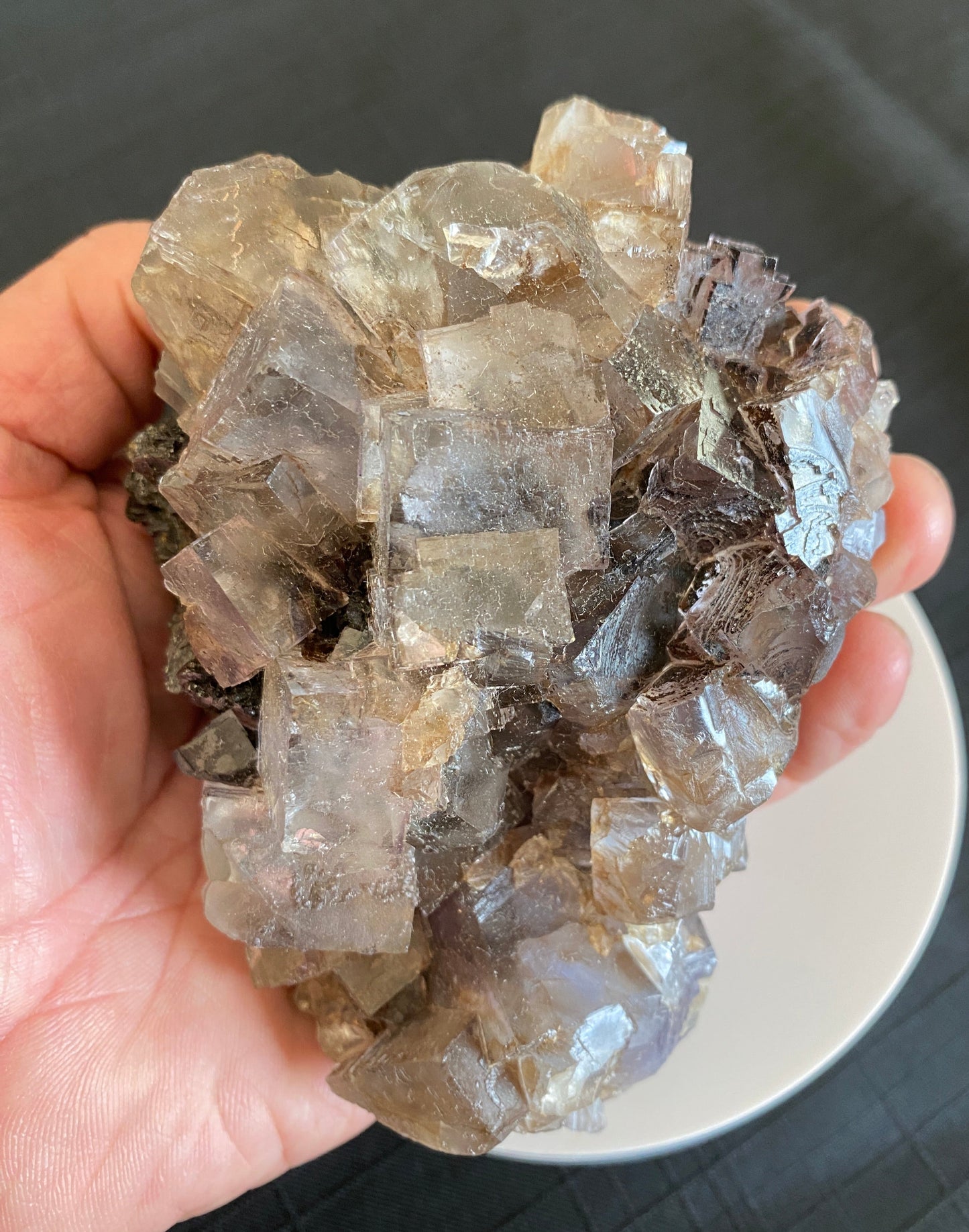 Fluorite on Sphalerite, Cave-in-Rock district, Hardin County, Illinois