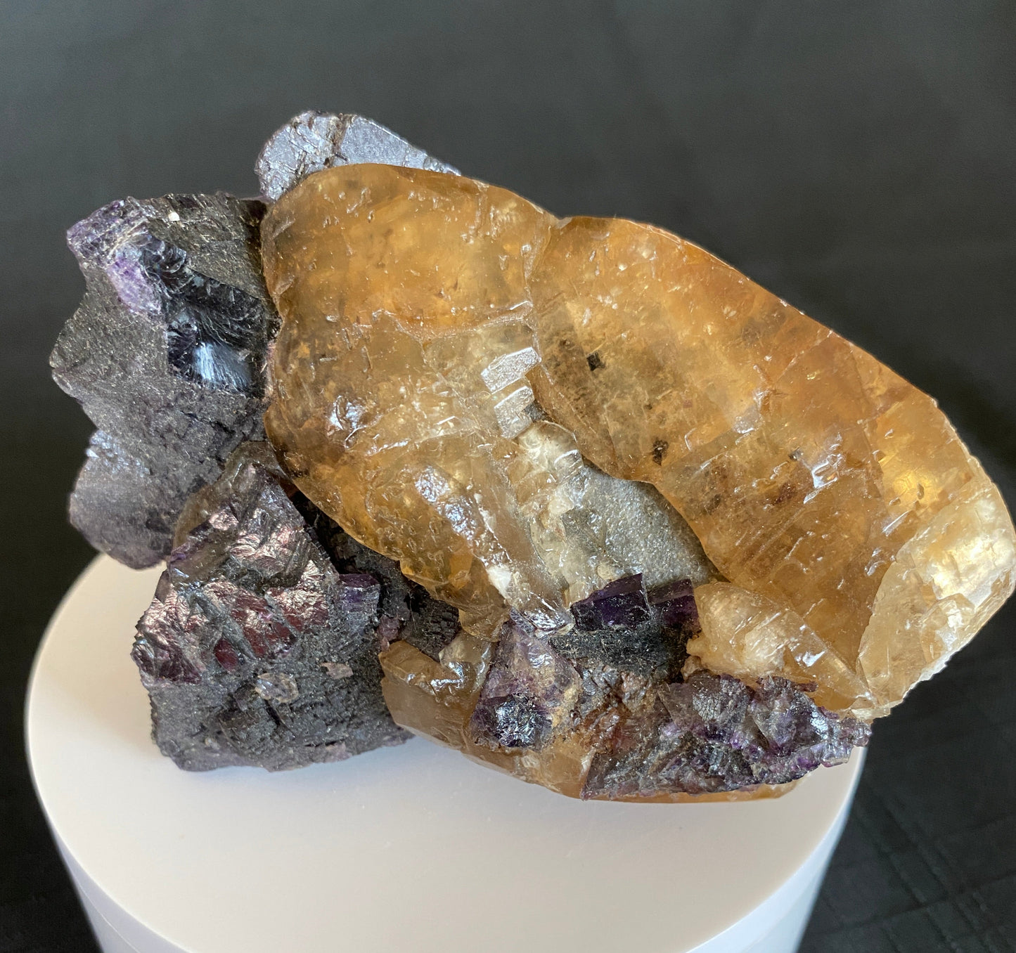 Calcite and Fluorite, Denton Mine, Hardin County, Illinois