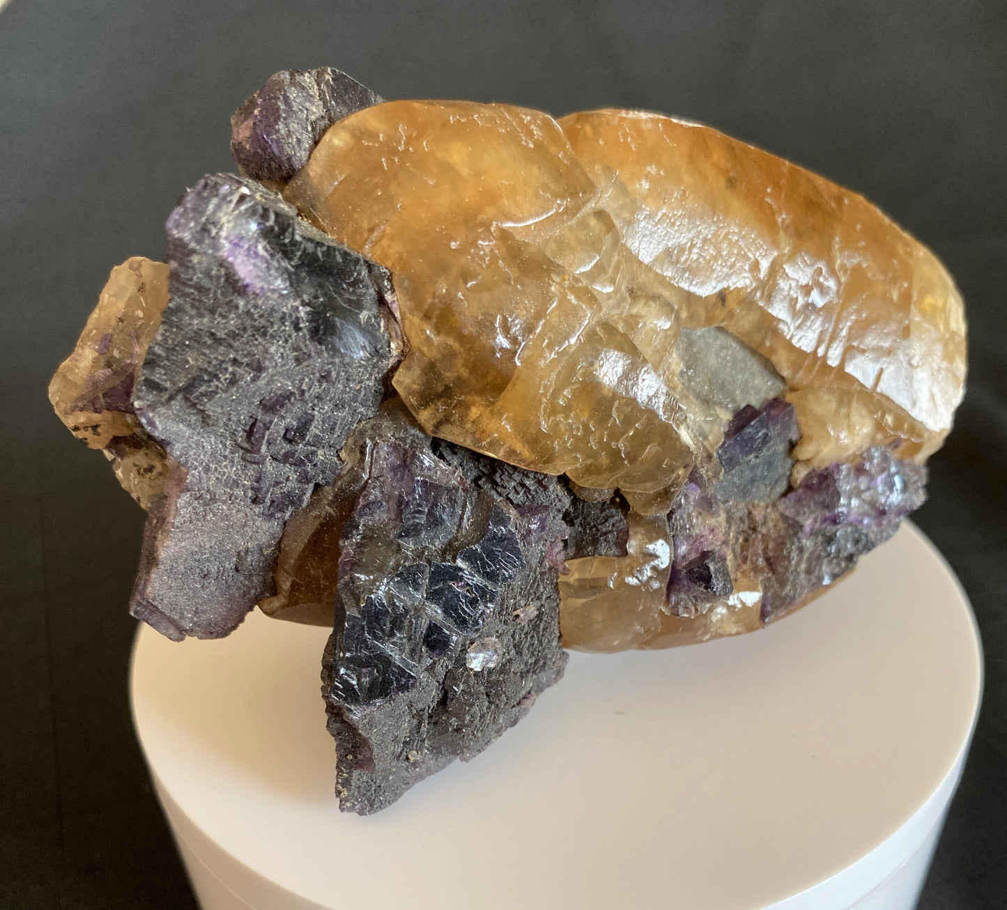 Calcite and Fluorite, Denton Mine, Hardin County, Illinois