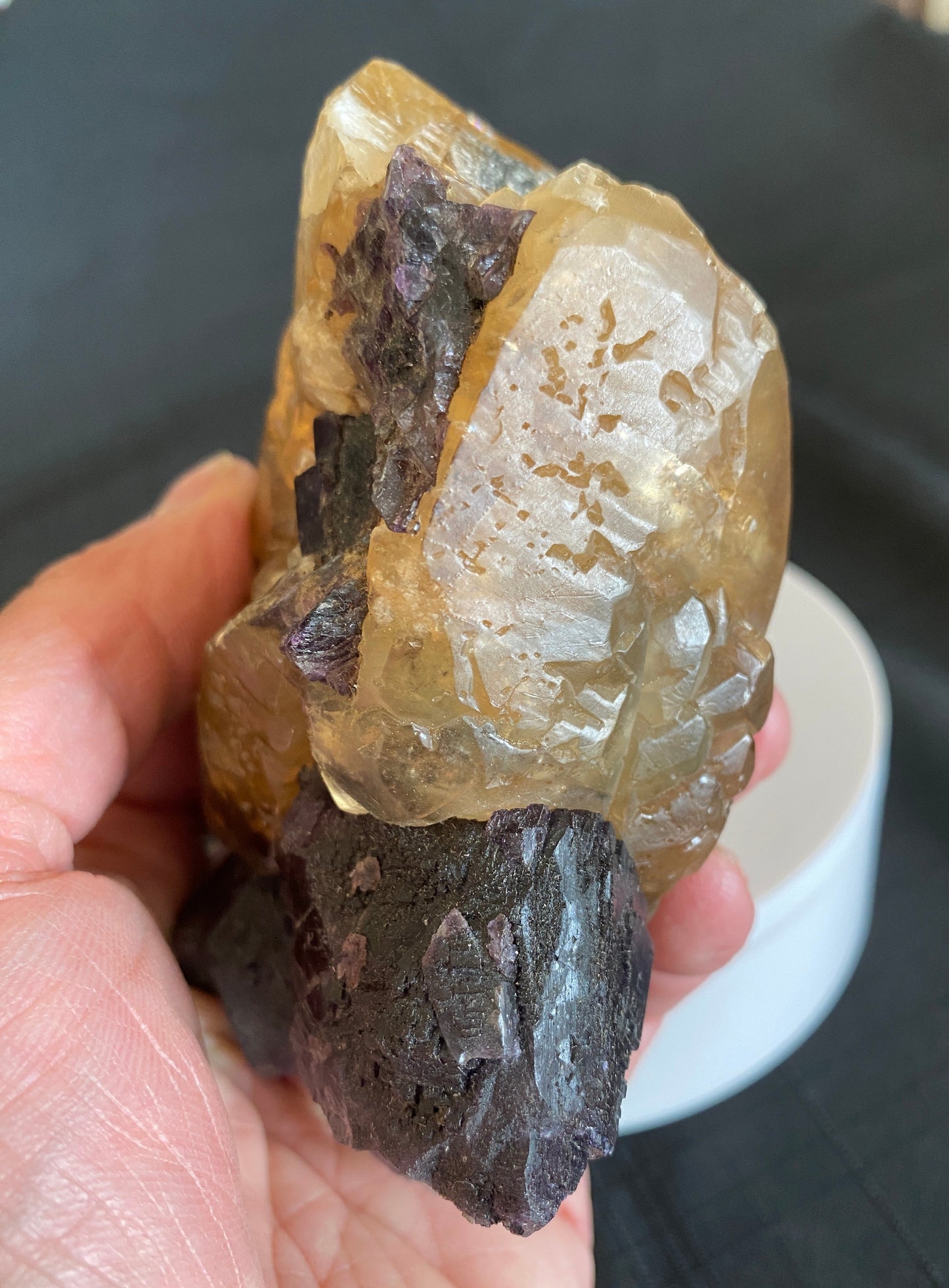 Calcite and Fluorite, Denton Mine, Hardin County, Illinois