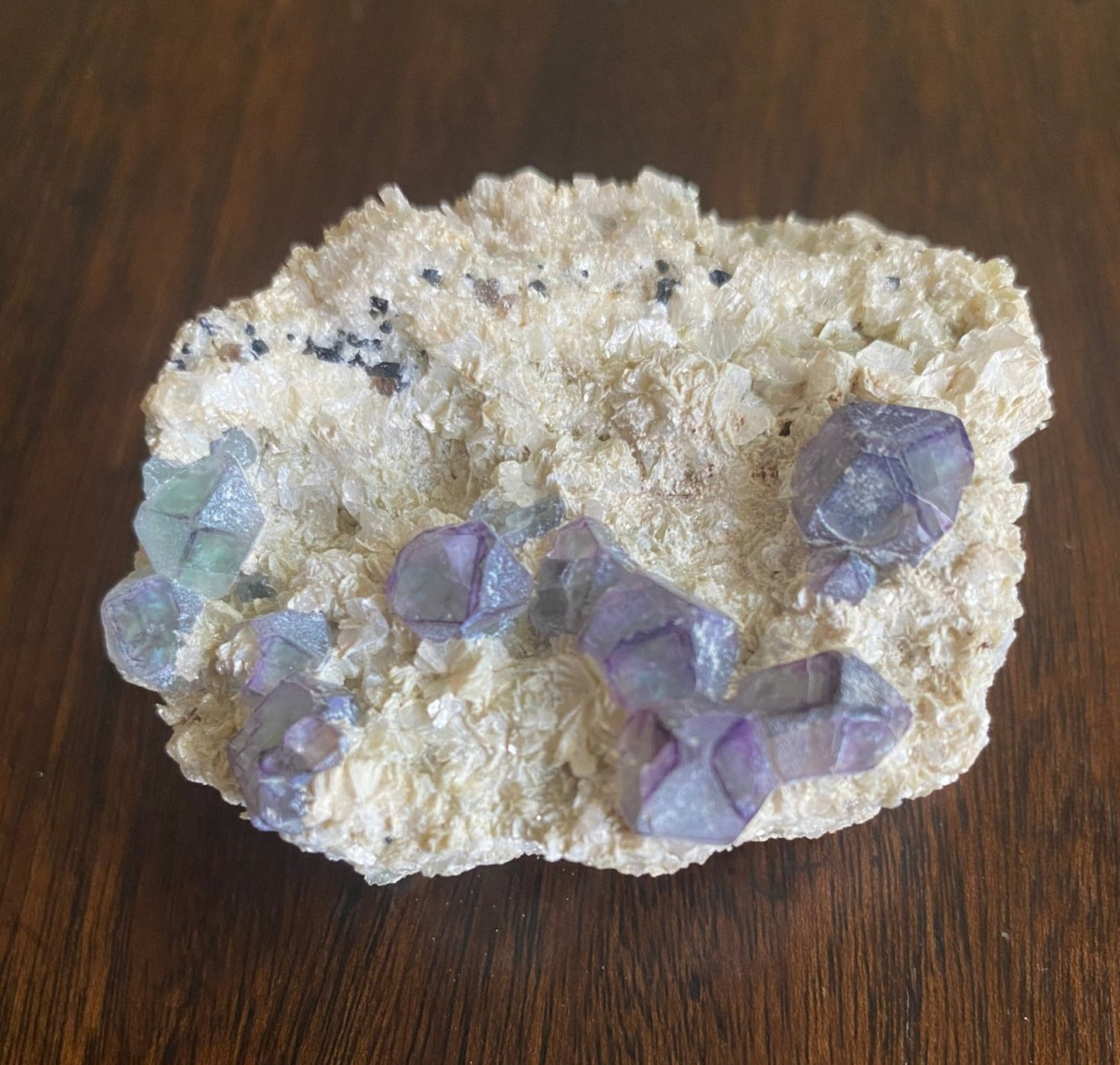 Fluorite on Muscovite Mica, Erongo Mountains, Erongo, Namibia