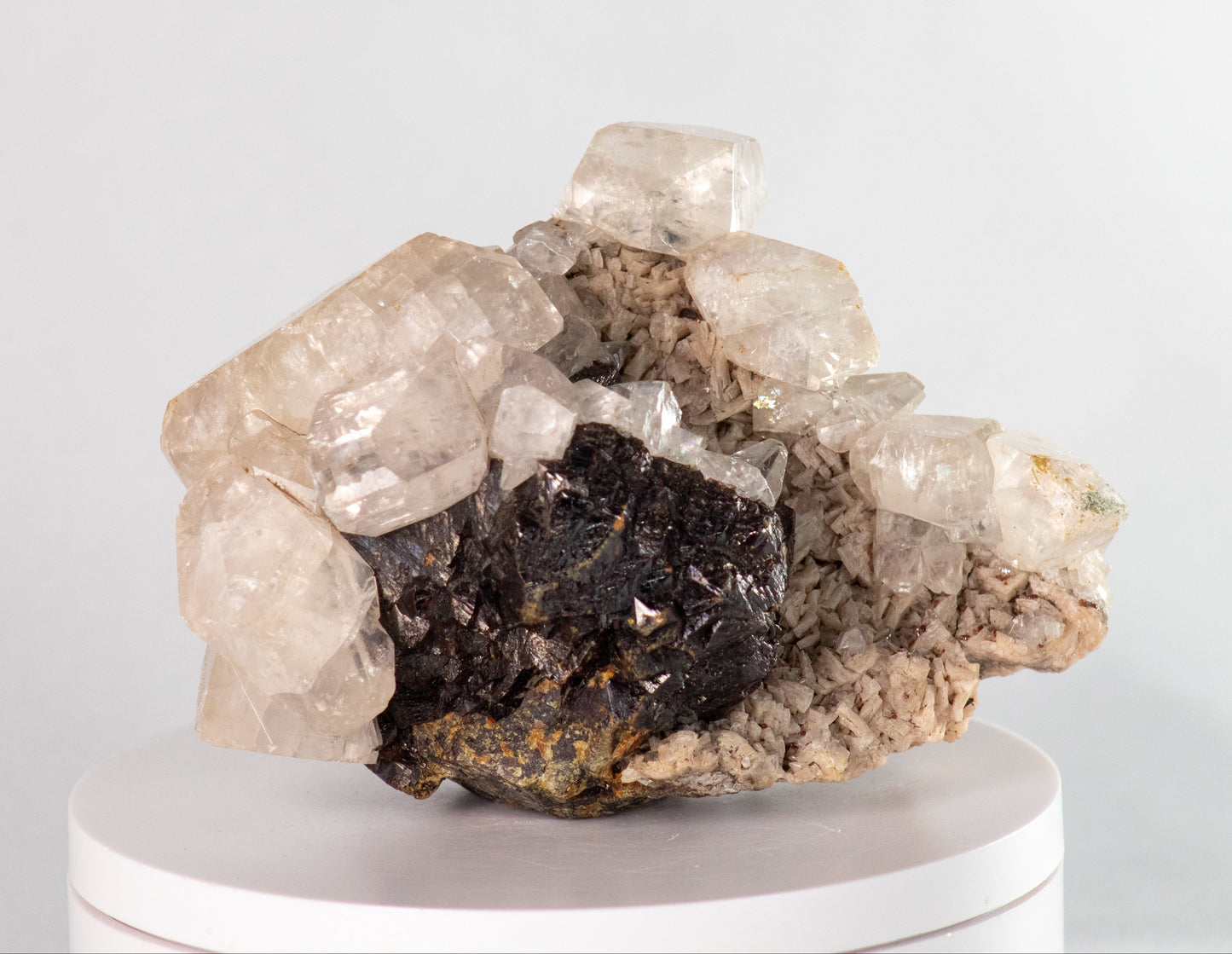 Sphalerite & Calcite on Dolomite, Colorado