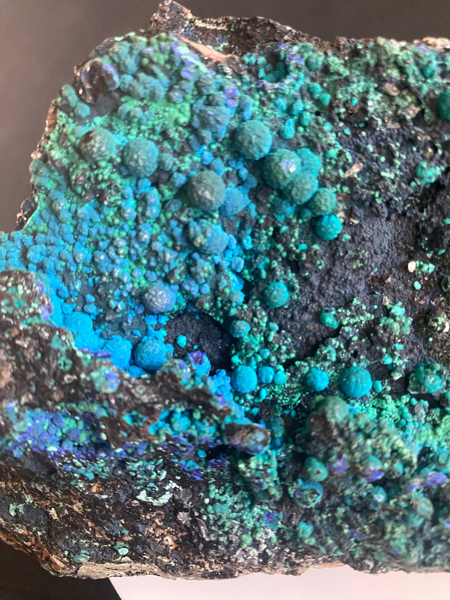 Chrysocolla, Azurite & Malachite, Morenci Mine, Arizona