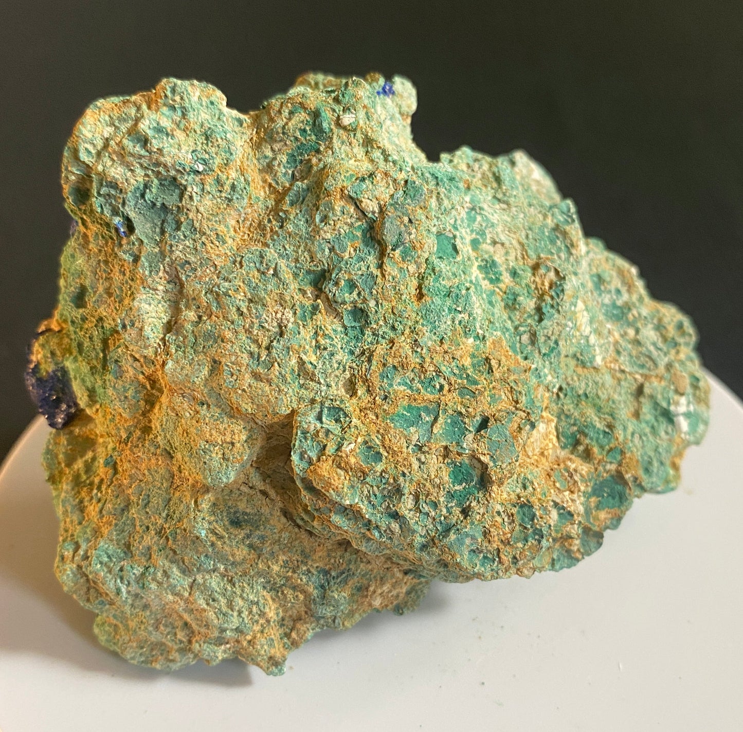 Azurite on Malachite, Blue Jay Claim, La Sal, San Juan County, Utah