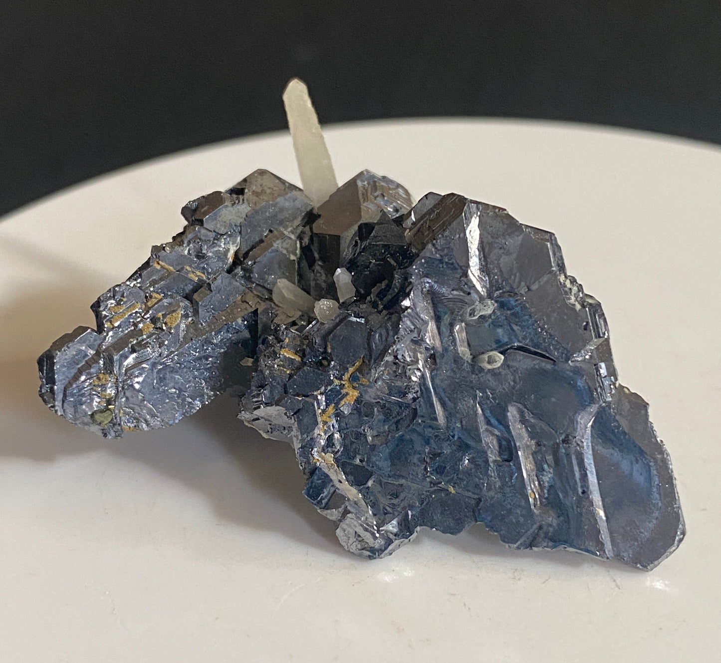 Quartz on Galena, Dalnegorsk, Primorsky Krai, Russia
