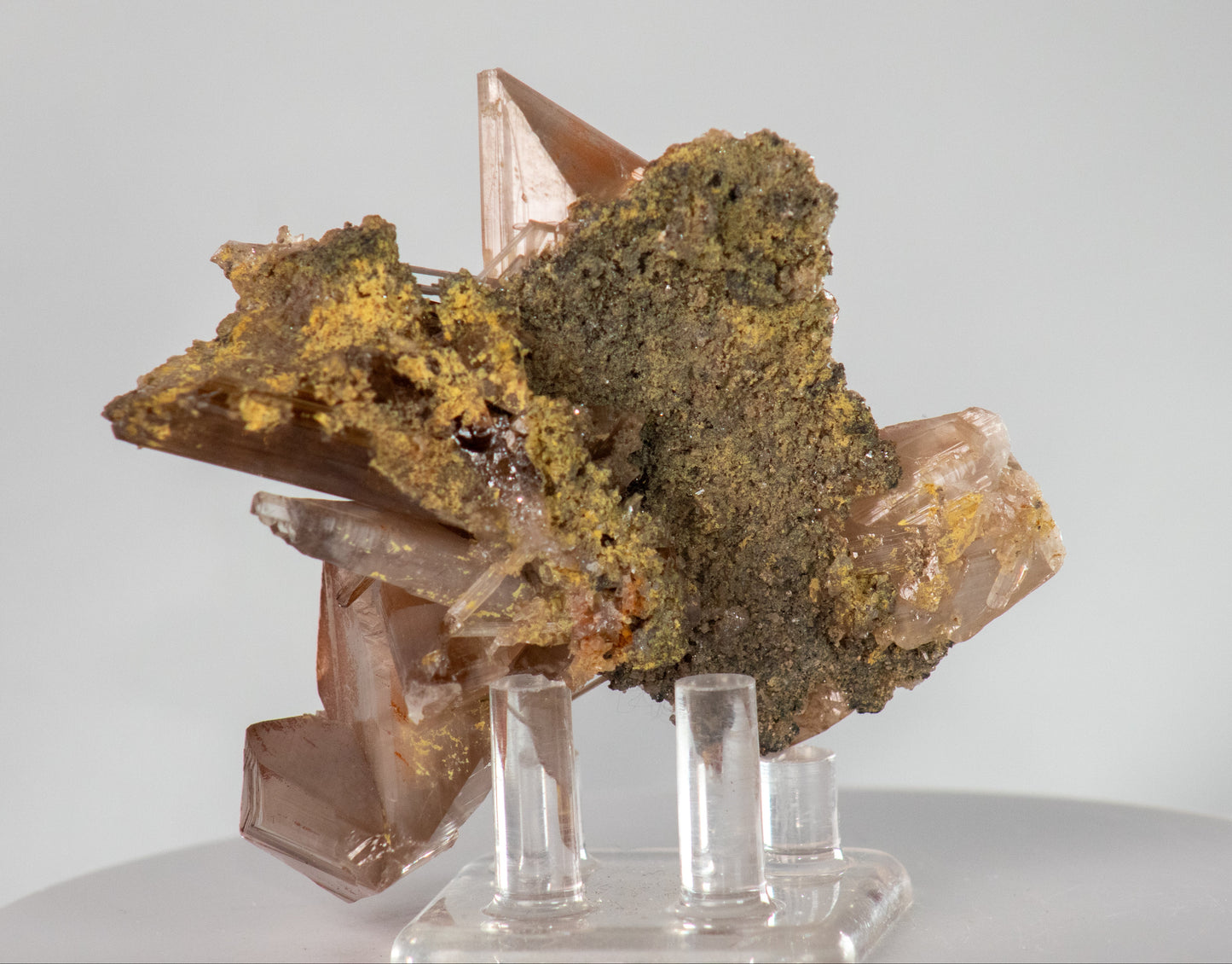 Cerussite (twinned) cluster, Touissit, Morocco