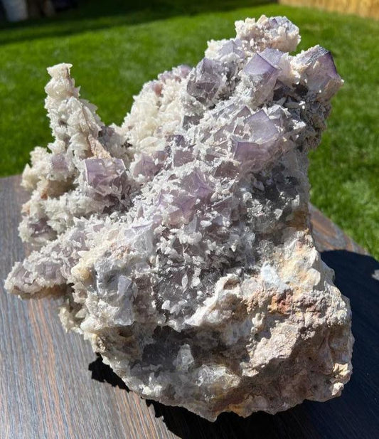 Fluorite with Calcite, Lora Lai, Baluchistan, Pakistan