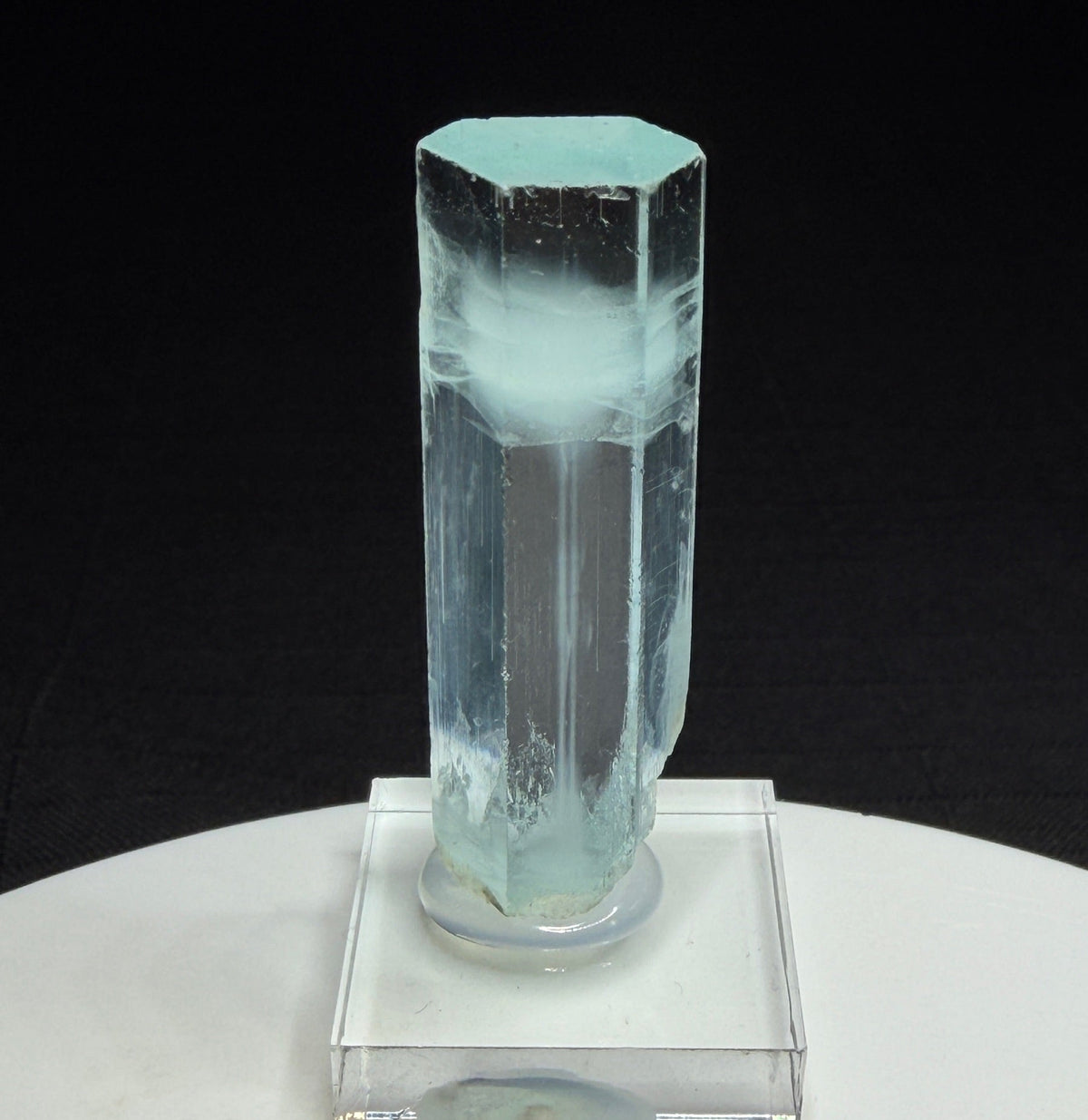 Transparent pale blue aquamarine crystal from Shigar Valley, Gilgit-Baltistan, Pakistan
