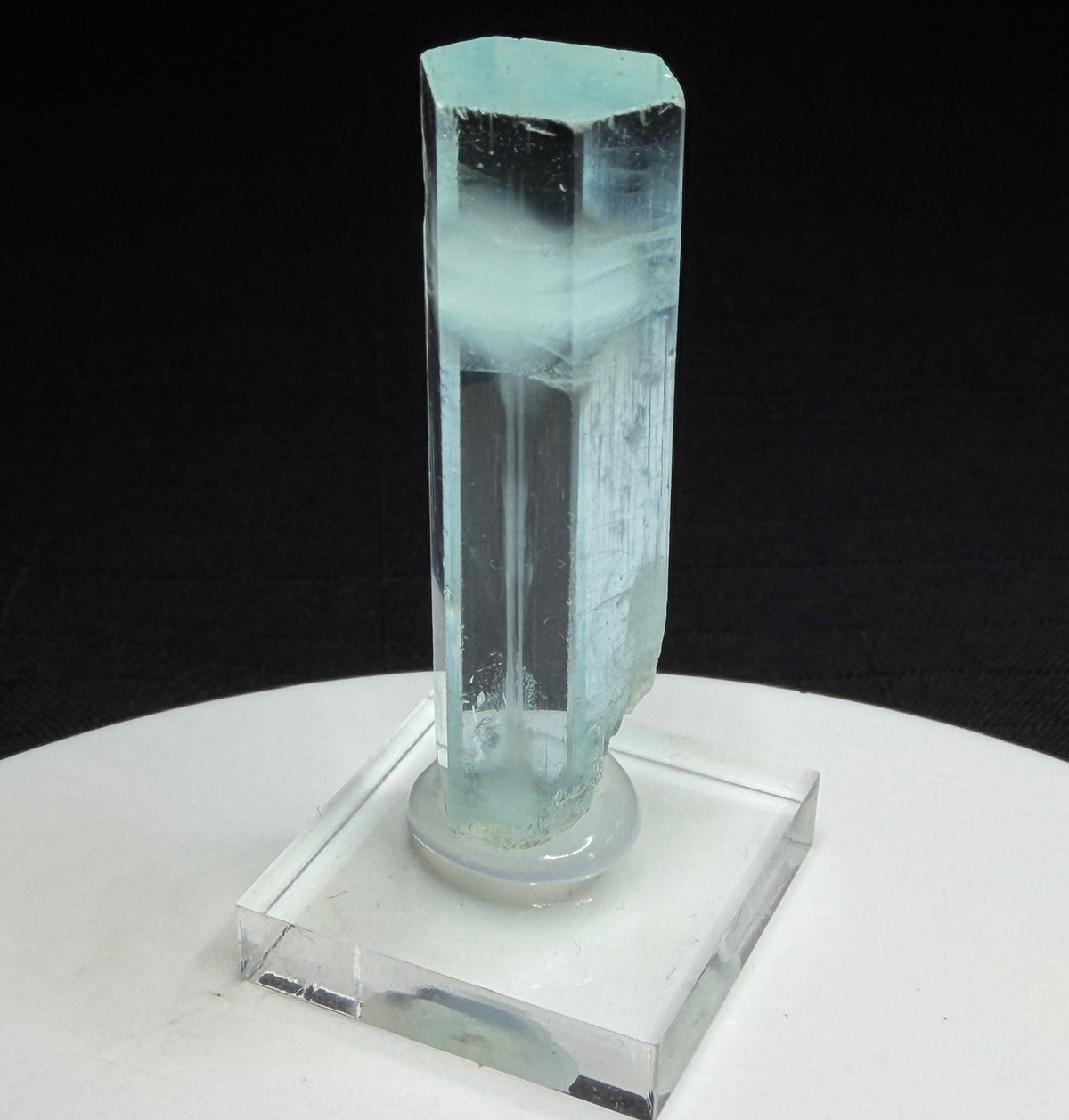 Transparent pale blue aquamarine crystal from Shigar Valley, Gilgit-Baltistan, Pakistan