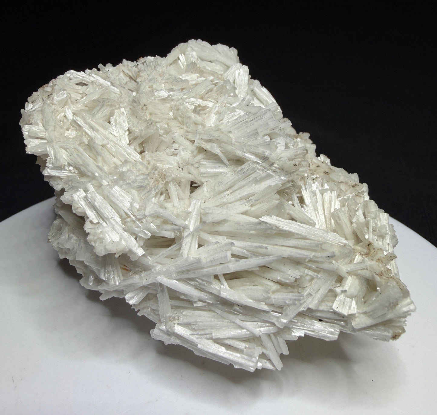White bladed cerussite crystal cluster from Flux Mine, Santa Cruz County, Arizona, USA