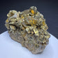 Brassy golden chalcopyrite crystals with siderite from Kaiwu Mine, Hezhang County, Guizhou, China