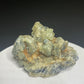Natural greenish-grey sapphire corundum crystal cluster from Mogok, Myanmar