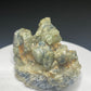 Natural greenish-grey sapphire corundum crystal cluster from Mogok, Myanmar