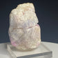 Pale lavender and pink corundum sapphire crystal from Mogok, Myanmar