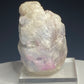 Pale lavender and pink corundum sapphire crystal from Mogok, Myanmar