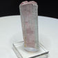 Pink and pale green elbaite tourmaline crystal from Newry, Maine, USA,