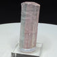 Pink and pale green elbaite tourmaline crystal from Newry, Maine, USA,