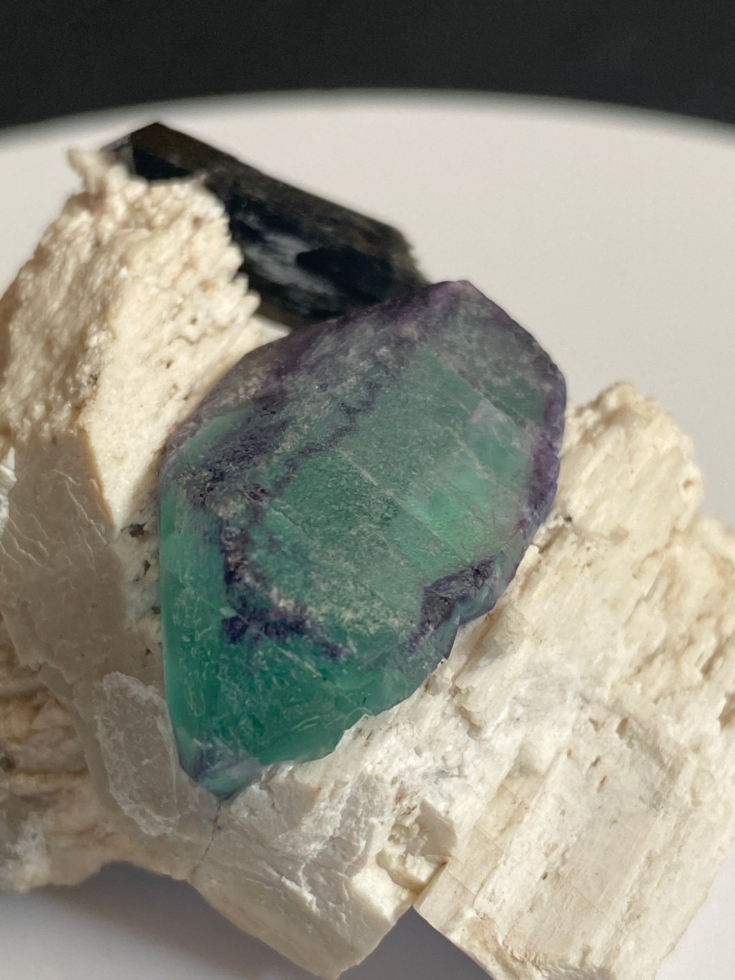 Fluorite (Spinel-Twin), Tourmaline, Quartz & Microcline, Erongo, Namibia