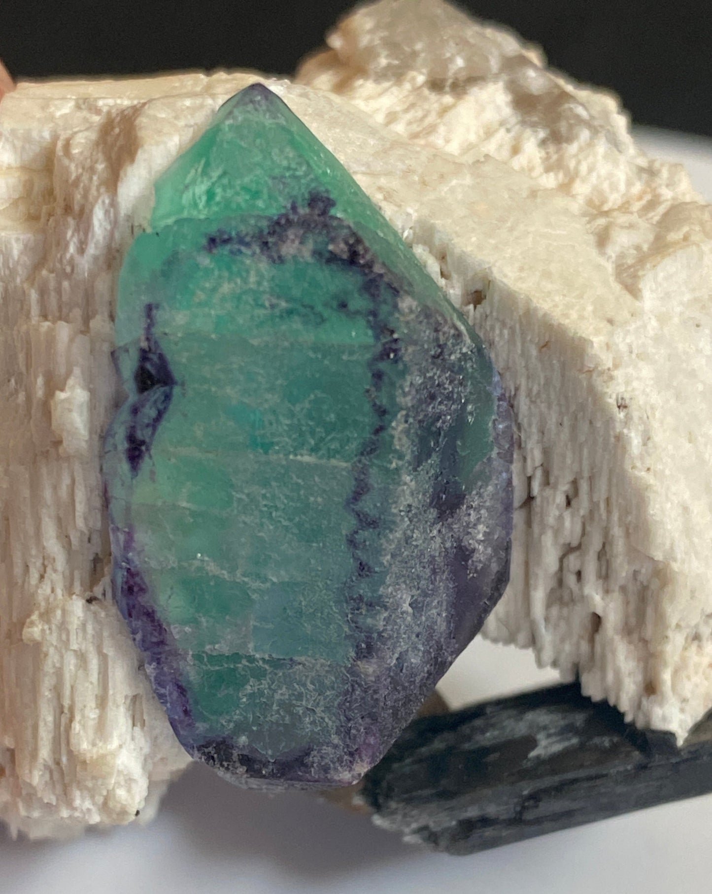 Fluorite (Spinel-Twin), Tourmaline, Quartz & Microcline, Erongo, Namibia