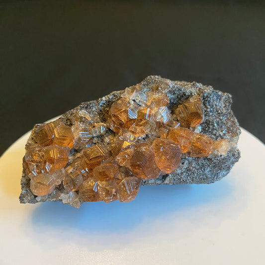 Grossular (variety Hessonite), Jeffrey Mine, Quebec, Canada