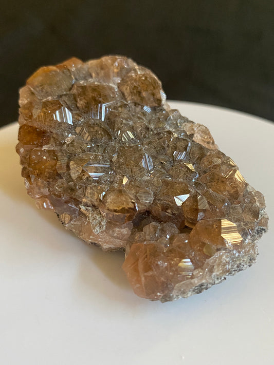 Grossular (variety Hessonite), Jeffrey Mine, Quebec, Canada