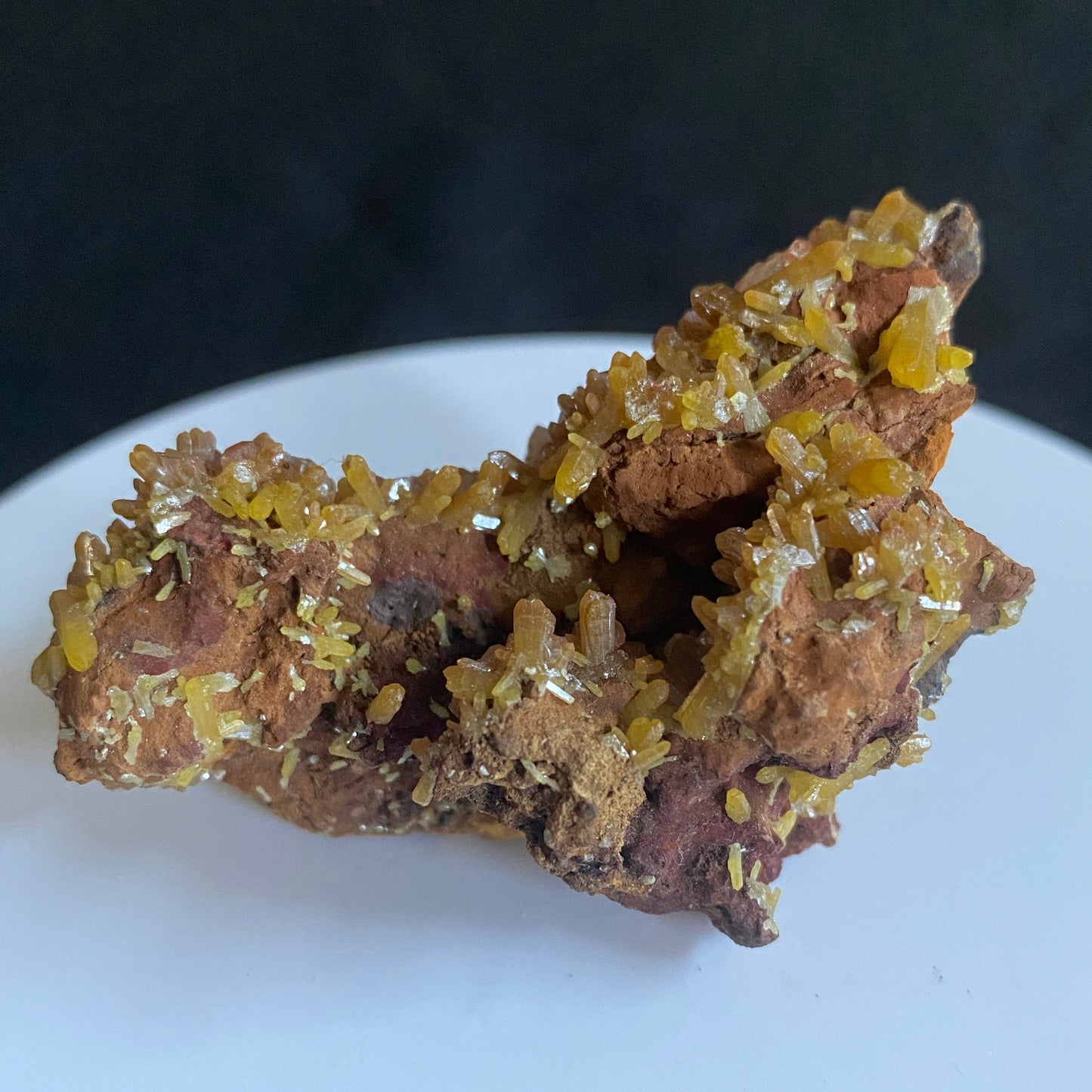 Pyromorphite, Bunker Hill Mine, Kellogg, Idaho