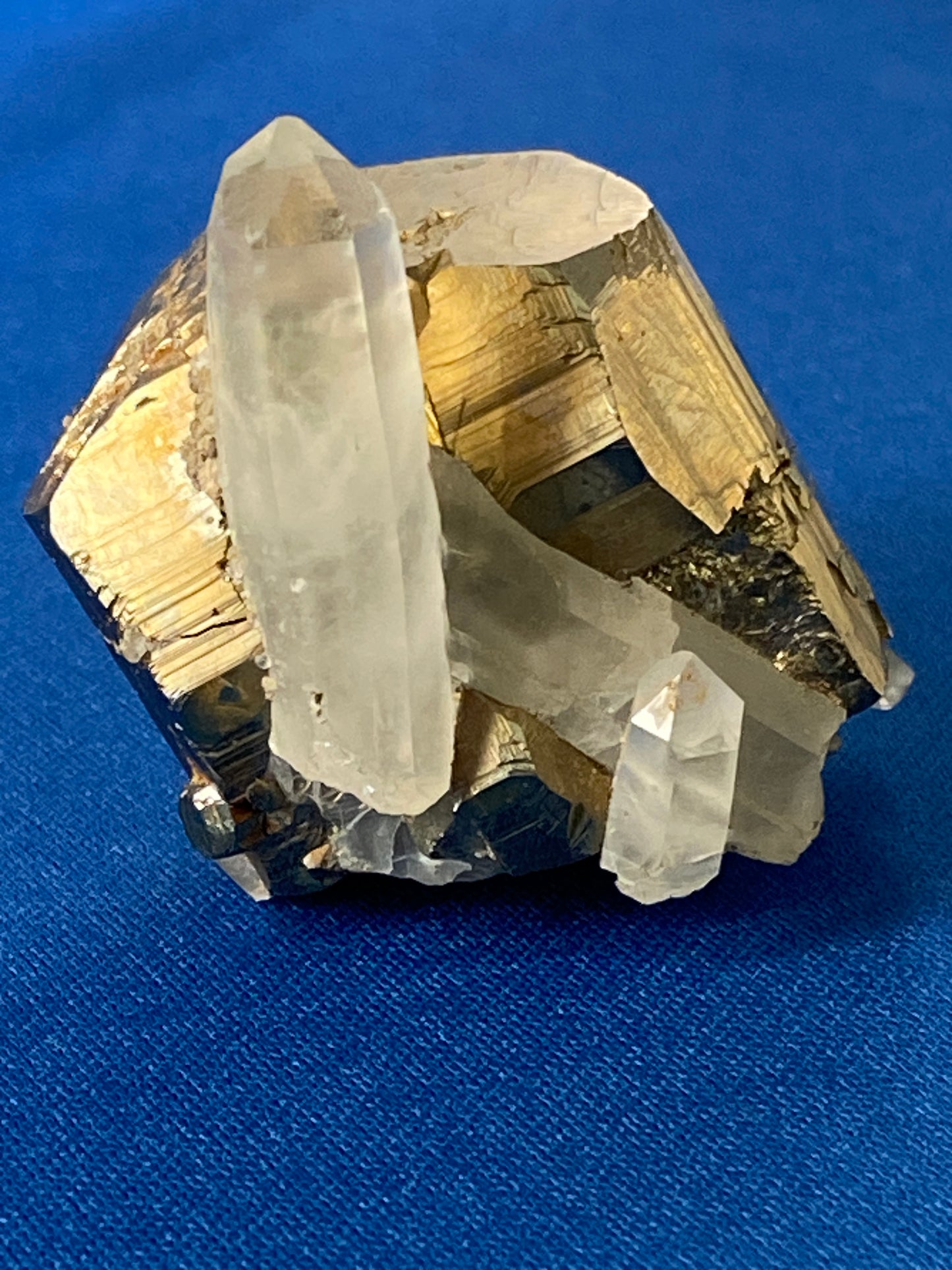 Quartz on Pyrite, Spruce Claim, King County, Washington