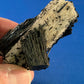 Quartz pseudomorph after Microcline with Schorl, Erongo, Namibia