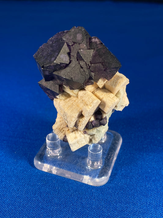 Fluorite on Orthoclase, Papachacra, Argentina