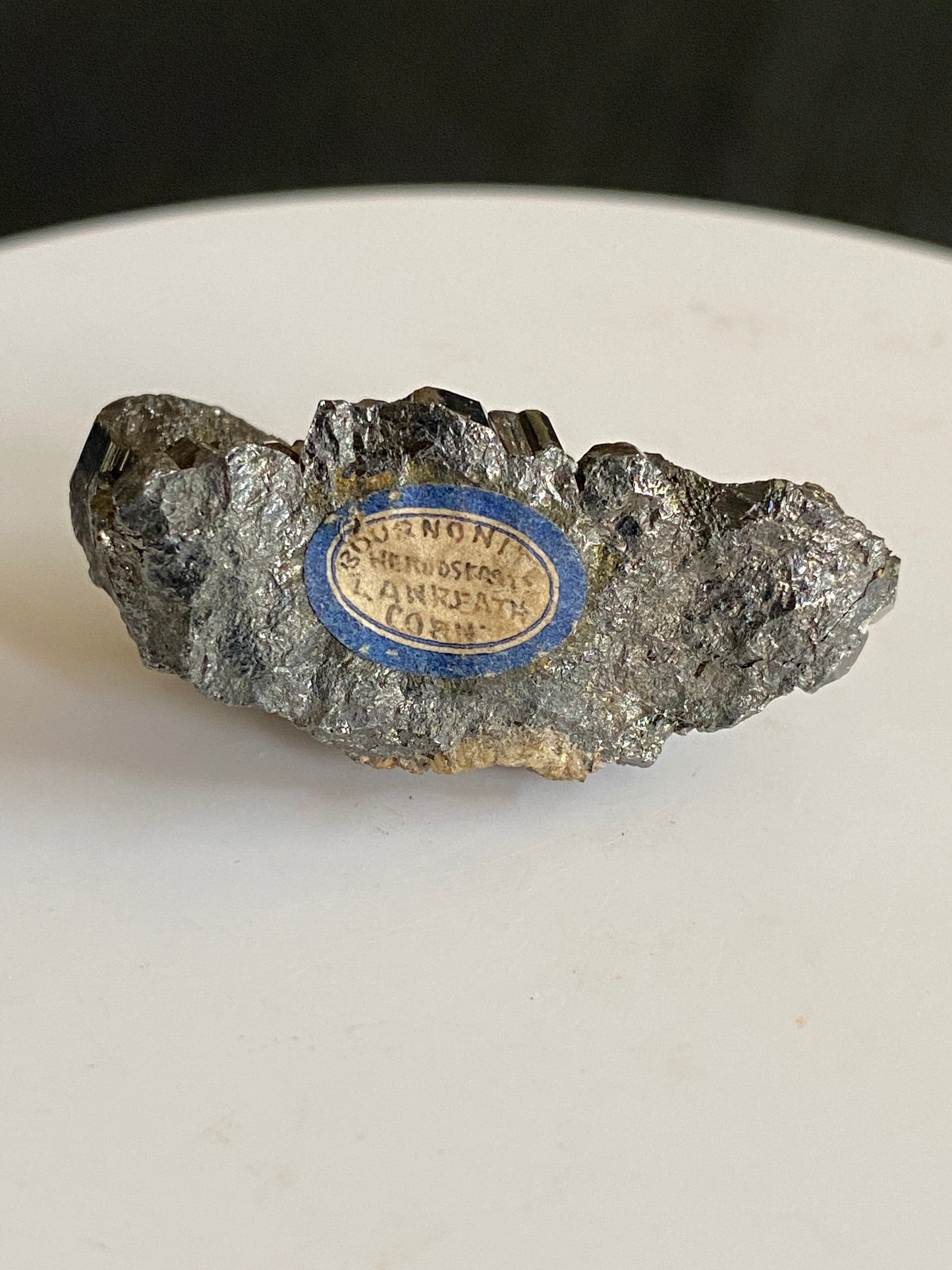 Bournonite, Herodsfoot Mine, Lanreath, Cornwall, England