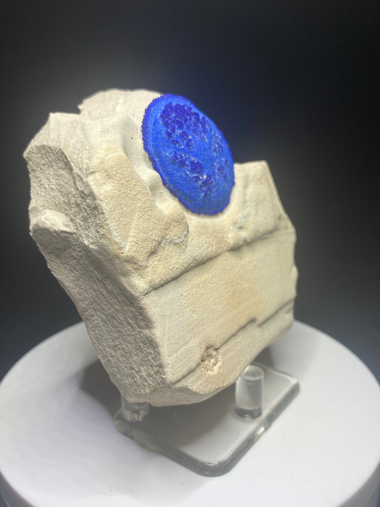 Azurite "Sun", Malbunka Copper Mine, Northern Territory, Australia