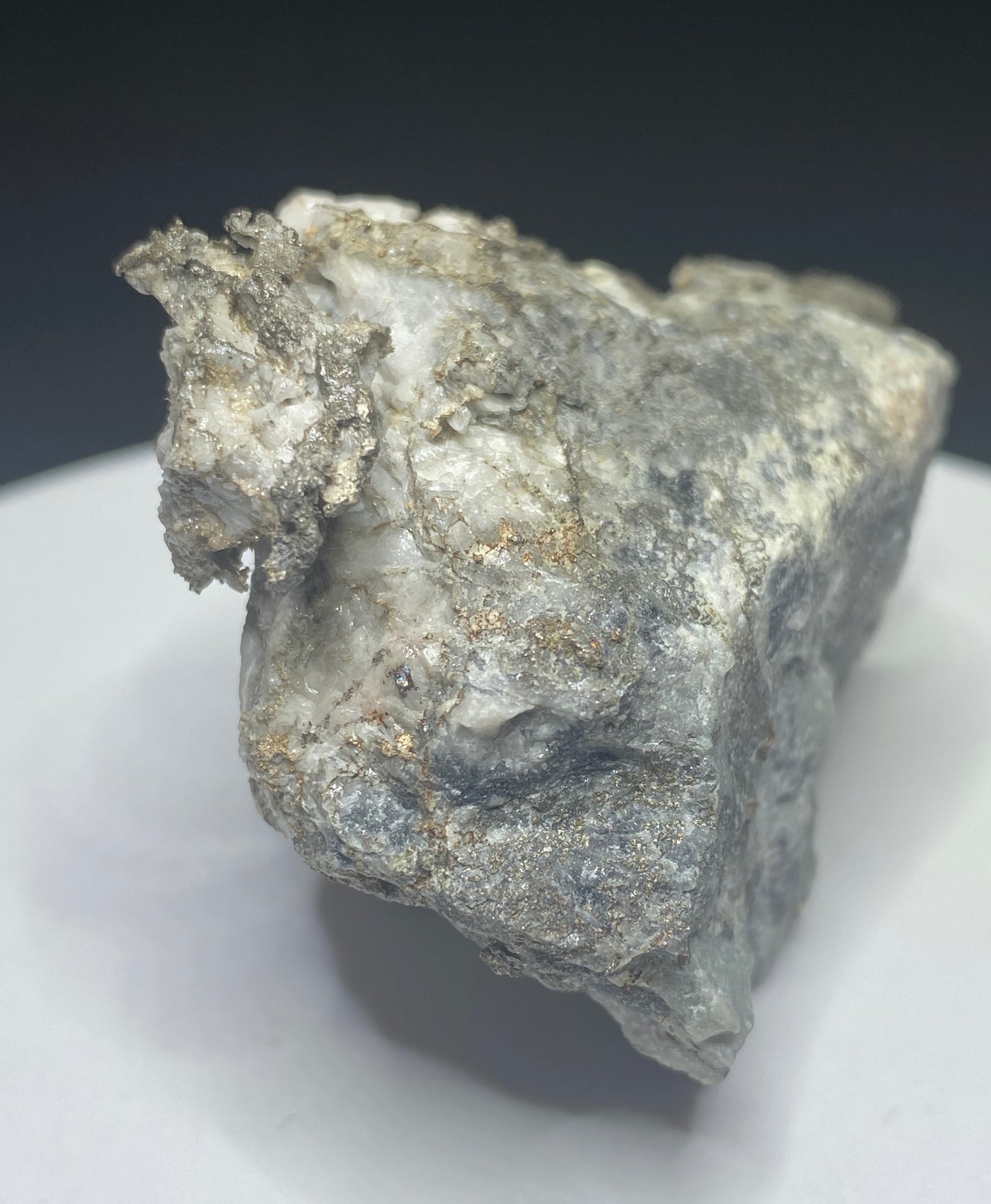 Silver in Calcite, Cobalt area, Ontario, Canada