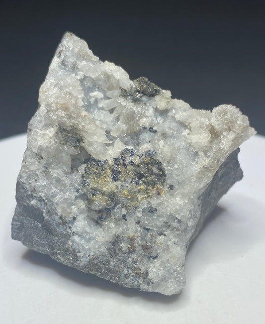 Miargyrite & Gold on Quartz, McLaughlin (Manhattan) Mine, Napa County, California, USA