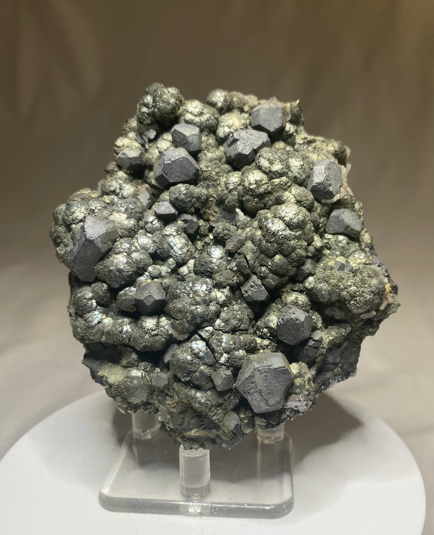 Galena on Marcasite, Buick Mine (Amax Mine; Moloc Mine), Bixby, Missouri