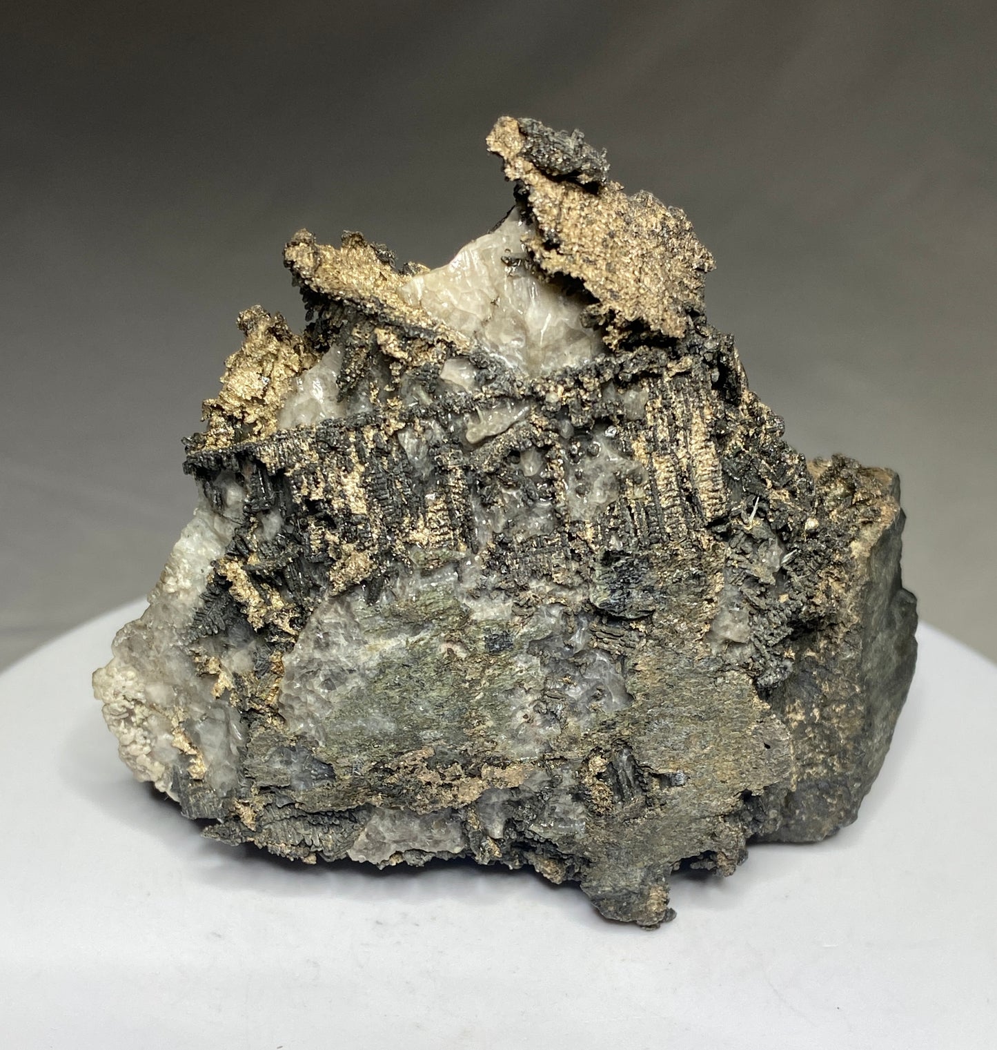 Silver in Calcite, Cobalt area, Ontario, Canada