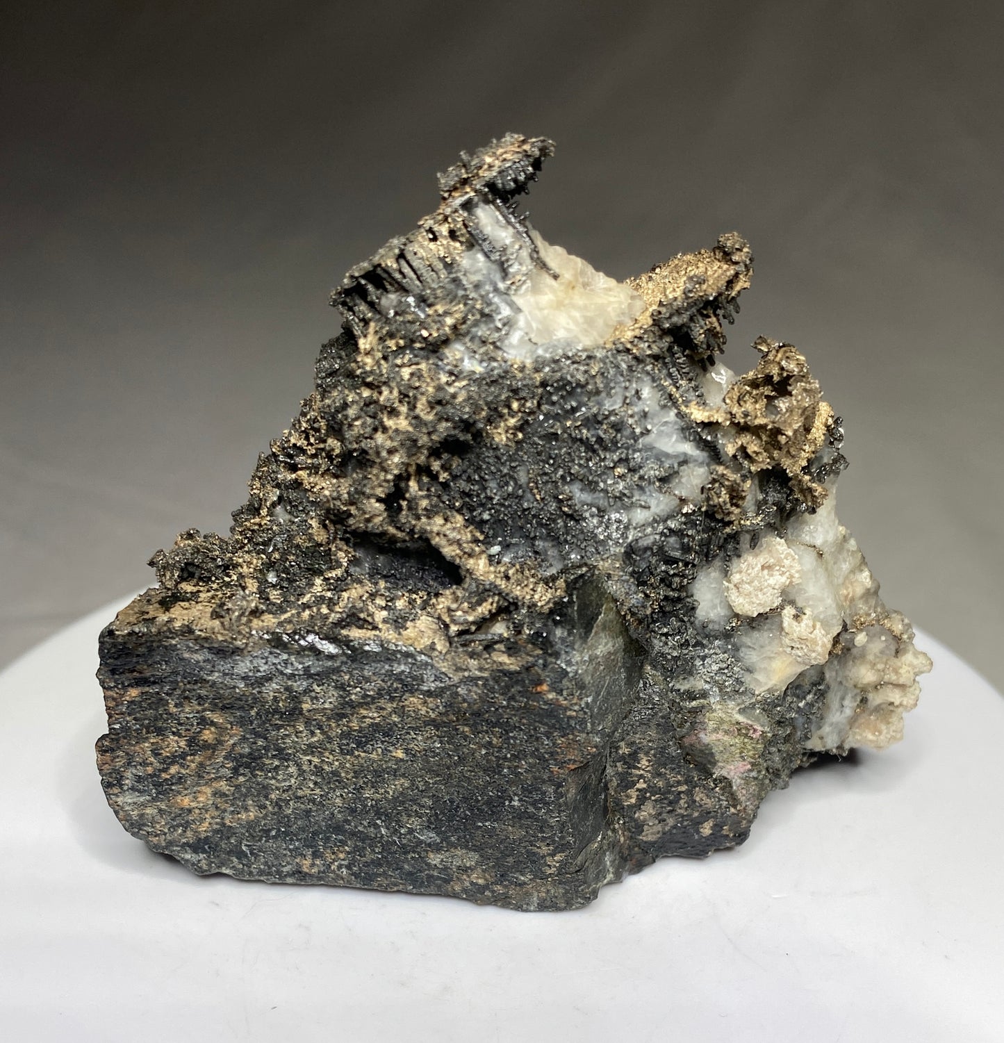 Silver in Calcite, Cobalt area, Ontario, Canada