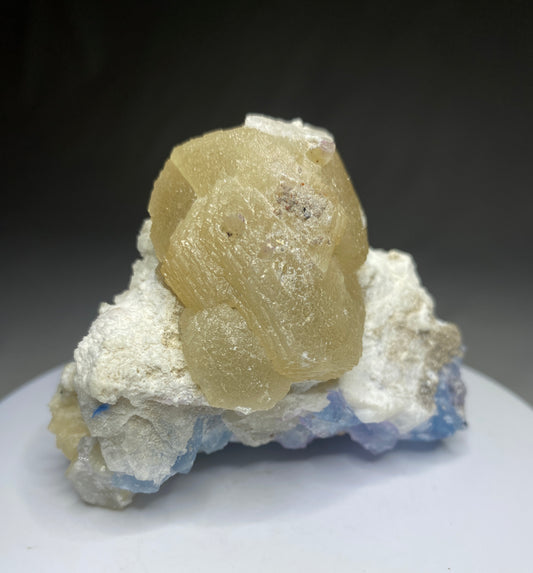 Witherite with Fluorite, Minerva No 1 Mine, Illinois, USA