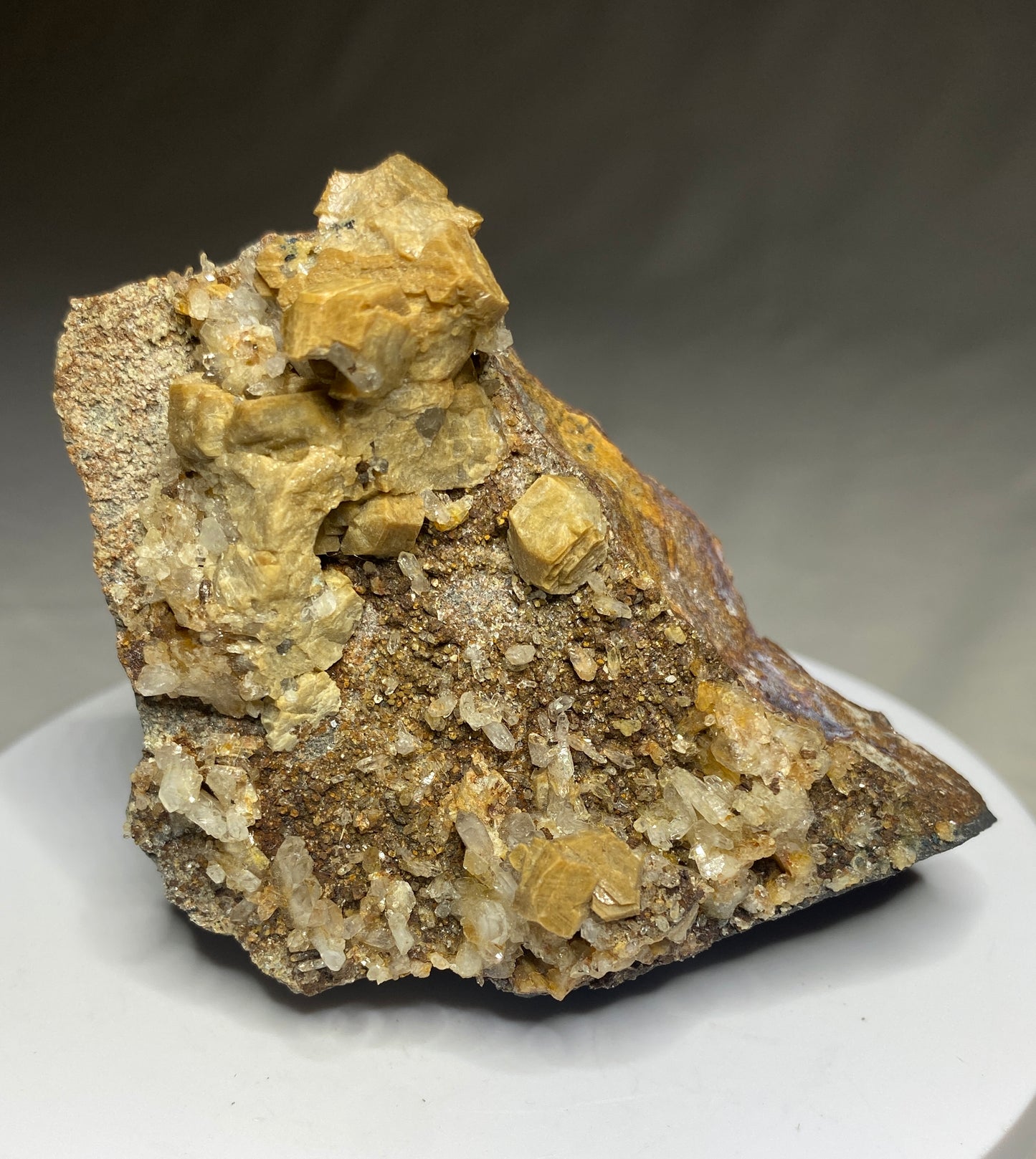 Whiteite with Siderite & Quartz, Rapid Creek, Yukon, Canada