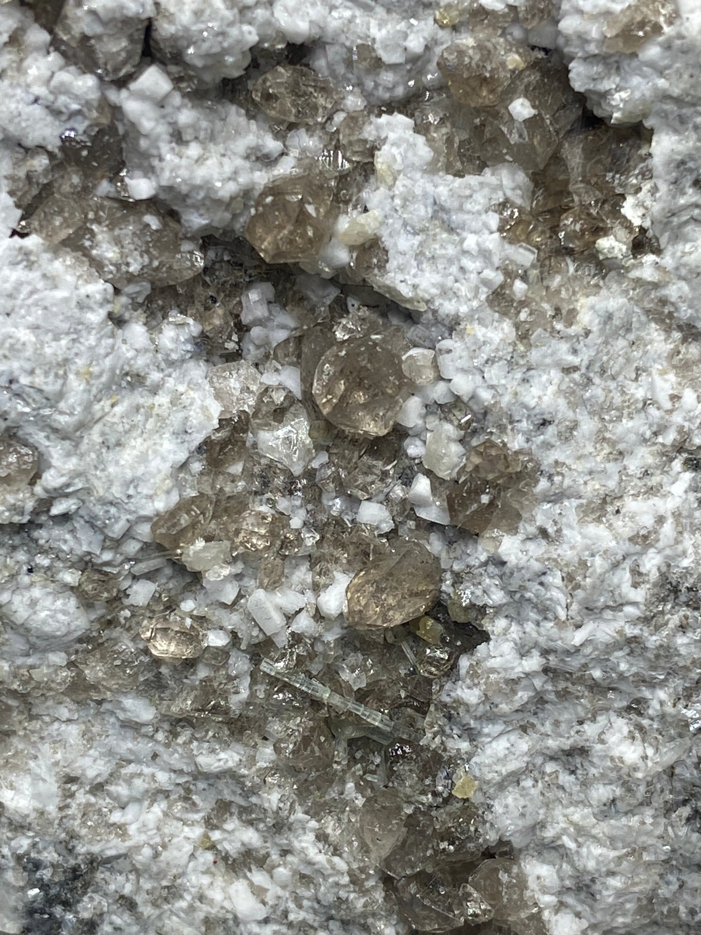 Fluorapatite & Smoky Quartz, Mont St-Hilaire, Quebec, Canada